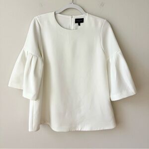 EUC Avon Lane White Women's Harper Bell Sleeve top size M